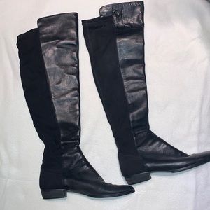 Vince Camuto Karita Tall Black Leather Boot